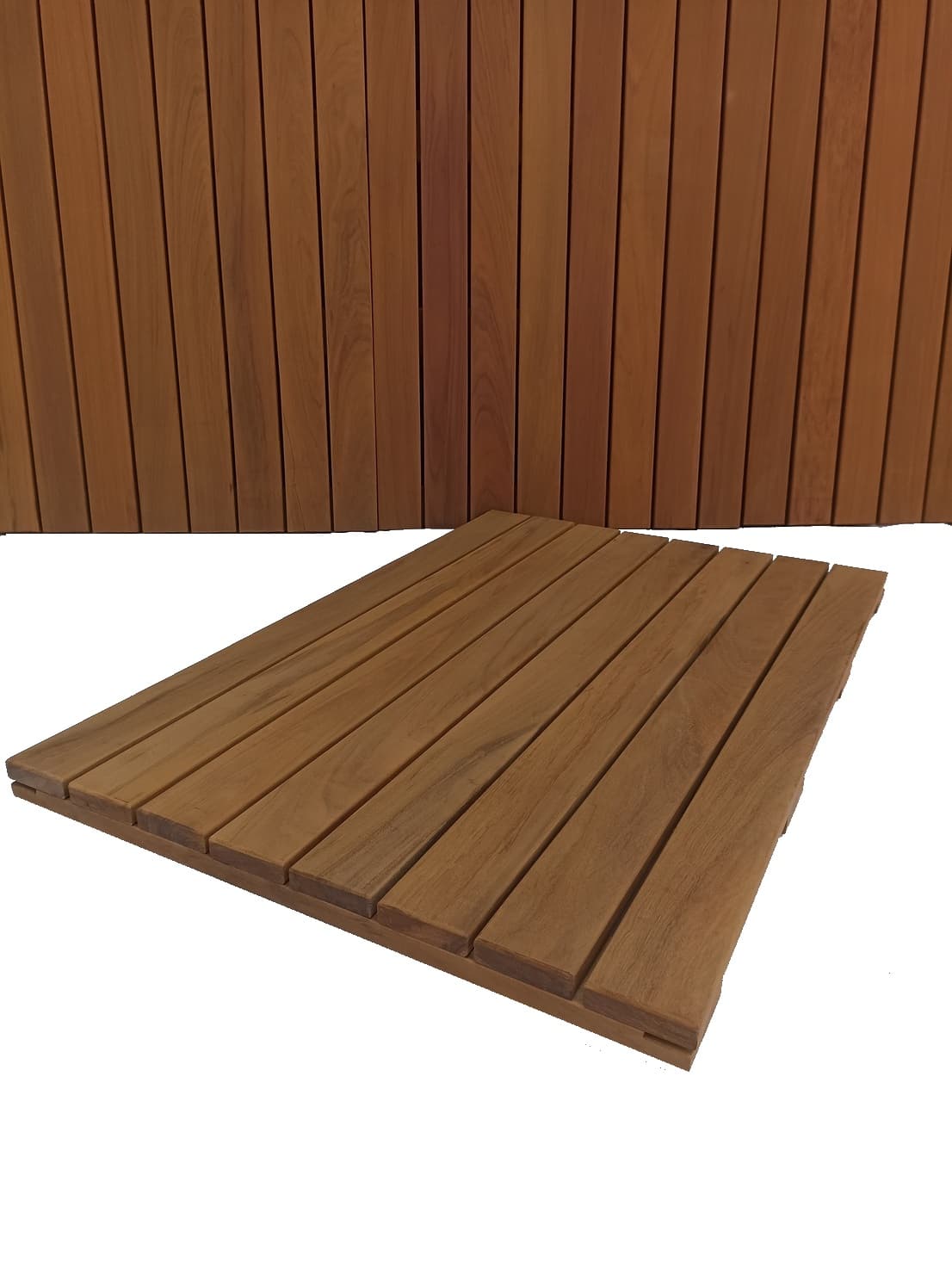 Outdoor wood boards, tiles and elements