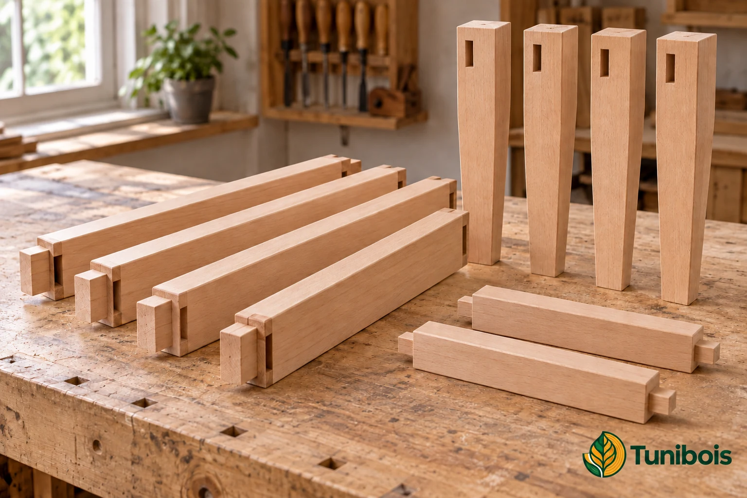 Traverses et composants de mobilier