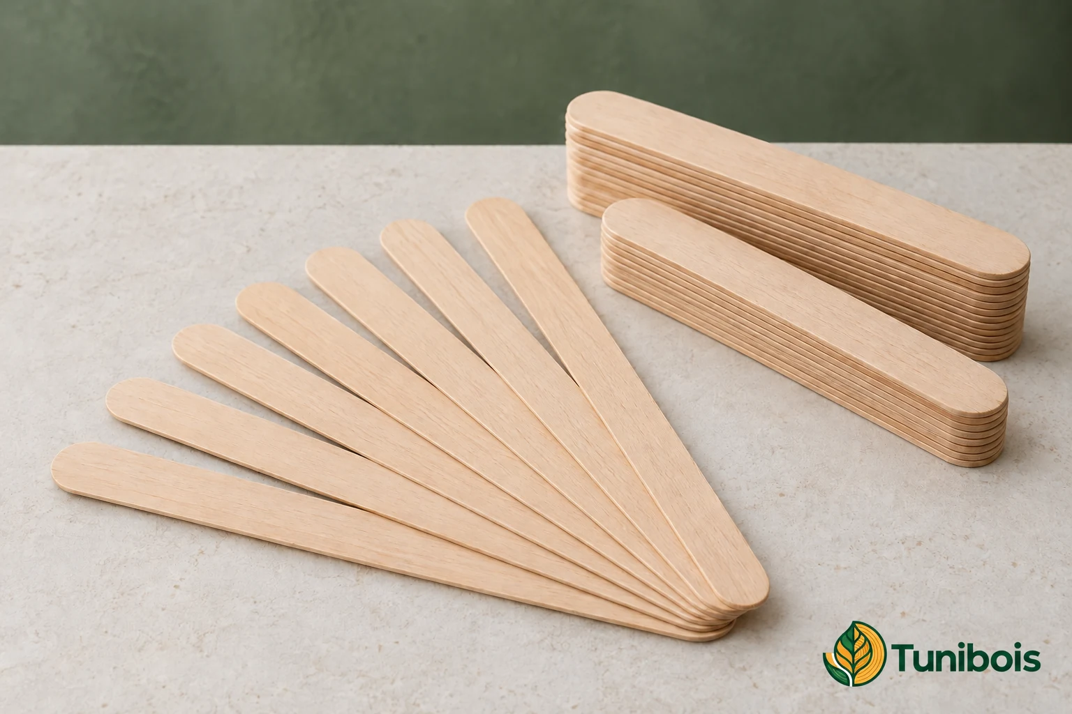 Bâtonnets de glace en bois
