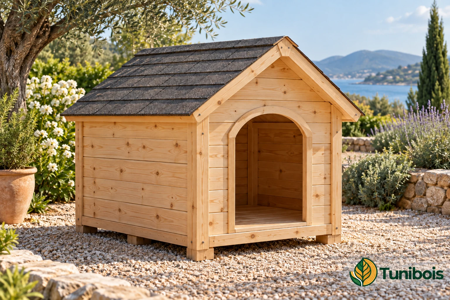 Illustration : Niches pour chiens en kit